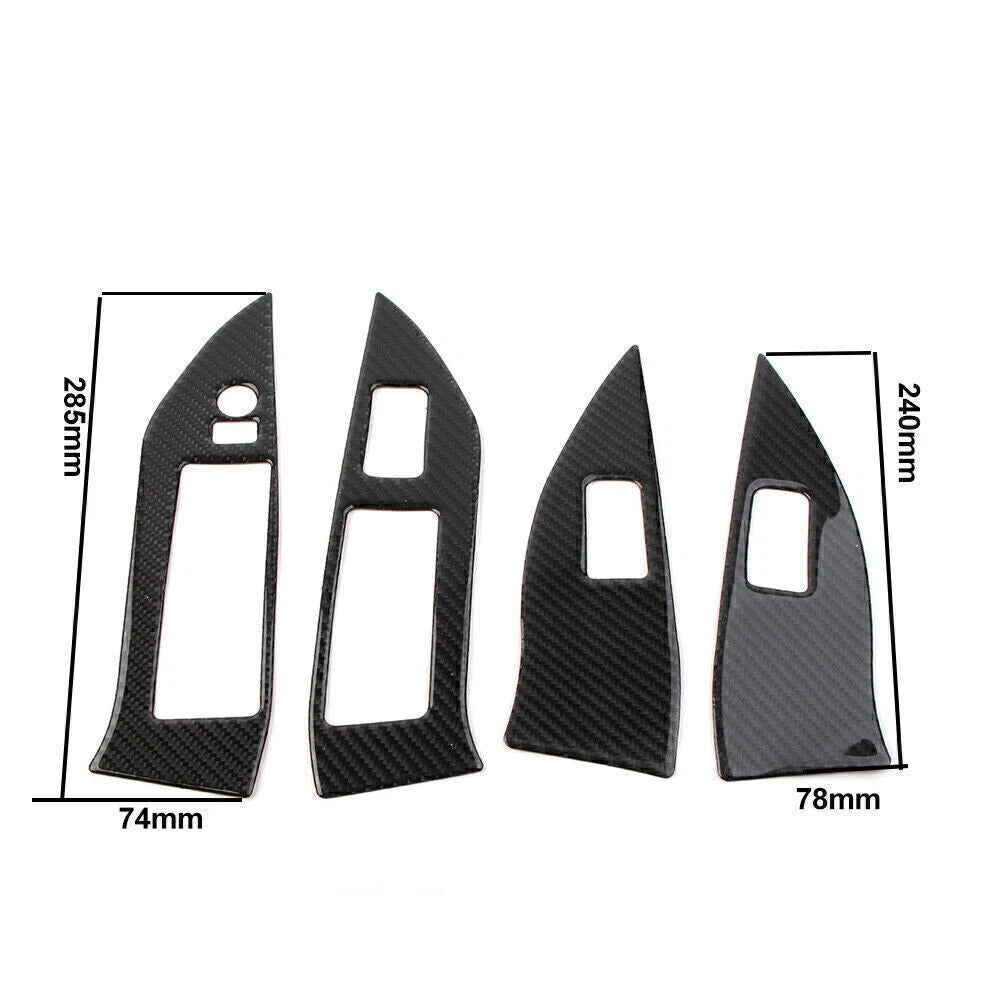Carbon Fiber Window Lift Panel Switch Cover for Subaru Forester (2013–2018)