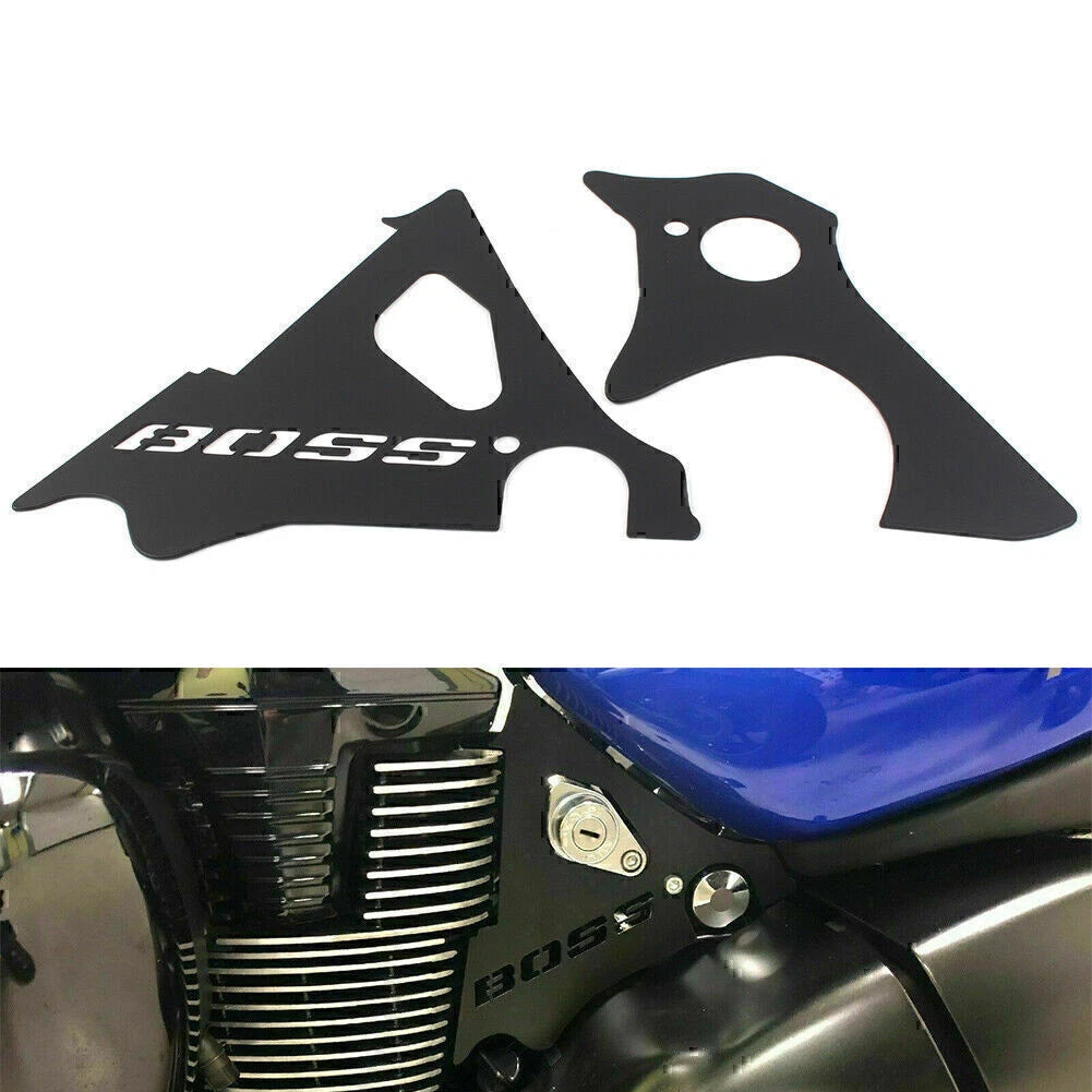 2X Engine Side Covers Frame Fillers Keyhole for Suzuki M109R (2006–2023)