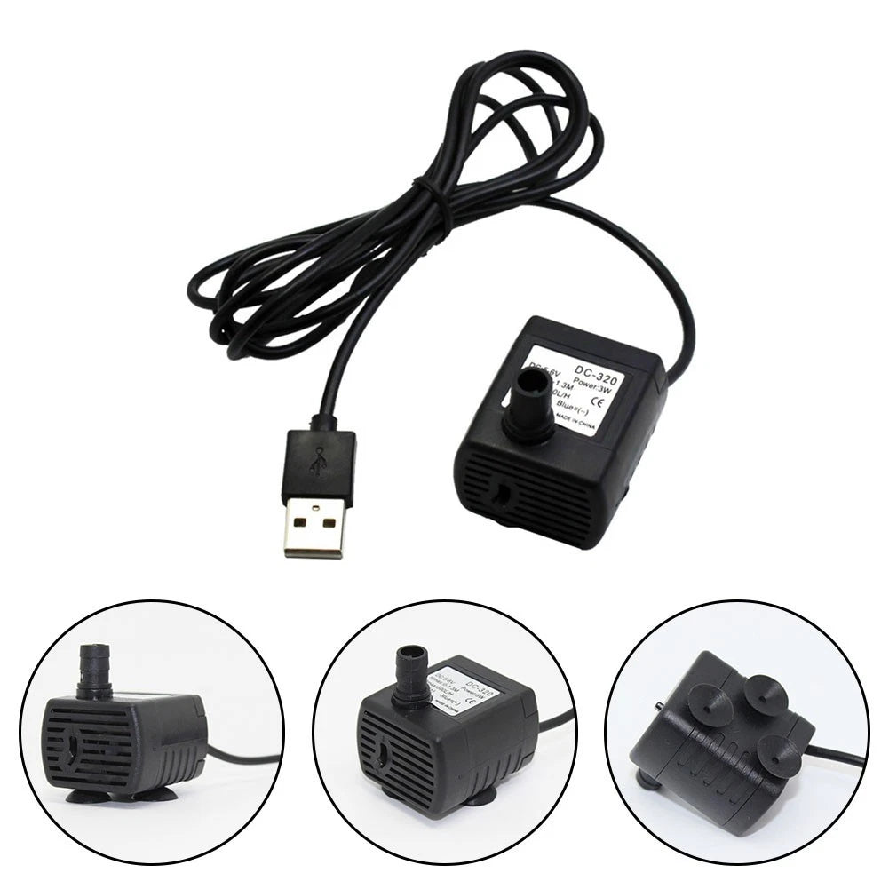 USB Powered Fountain Pump Kit for Water Features
