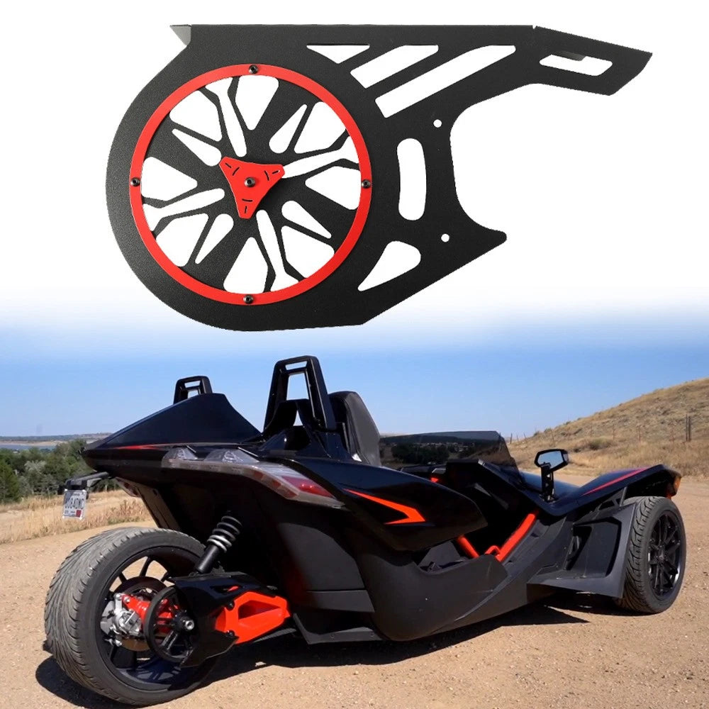 Aluminium Belt Guard for Polaris Slingshot (2020–2023) Red/Black