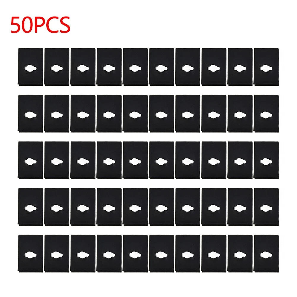 50pcs U-Nuts Self-Locking Fasteners for Universal Car Applications