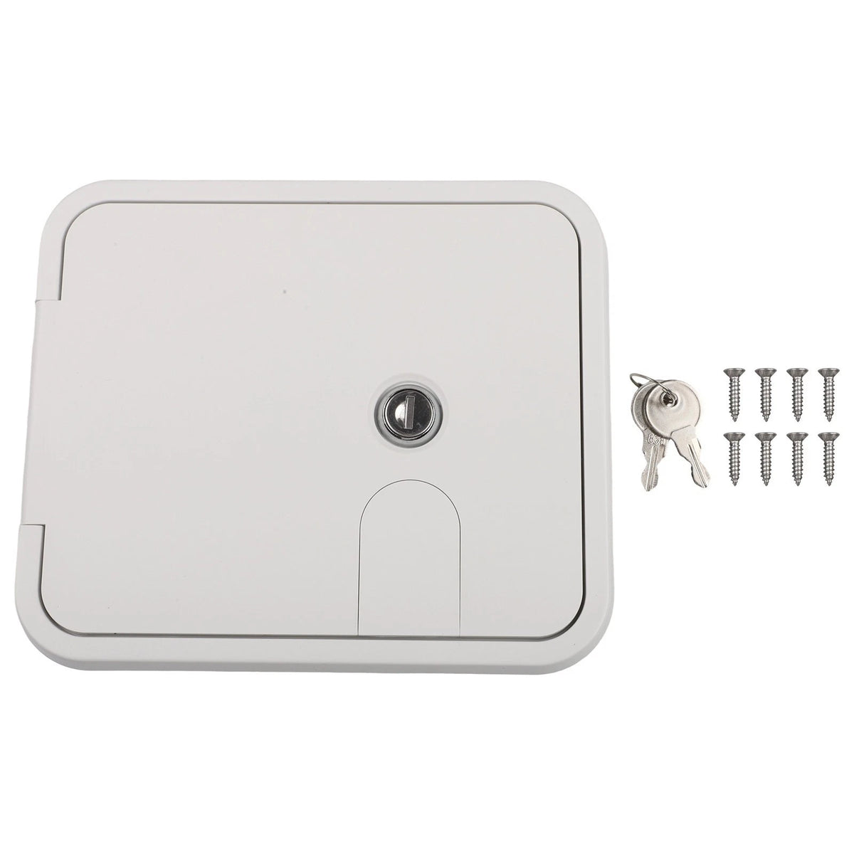 Weather Resistant RV Power Cord Hatch for Various Vehicles