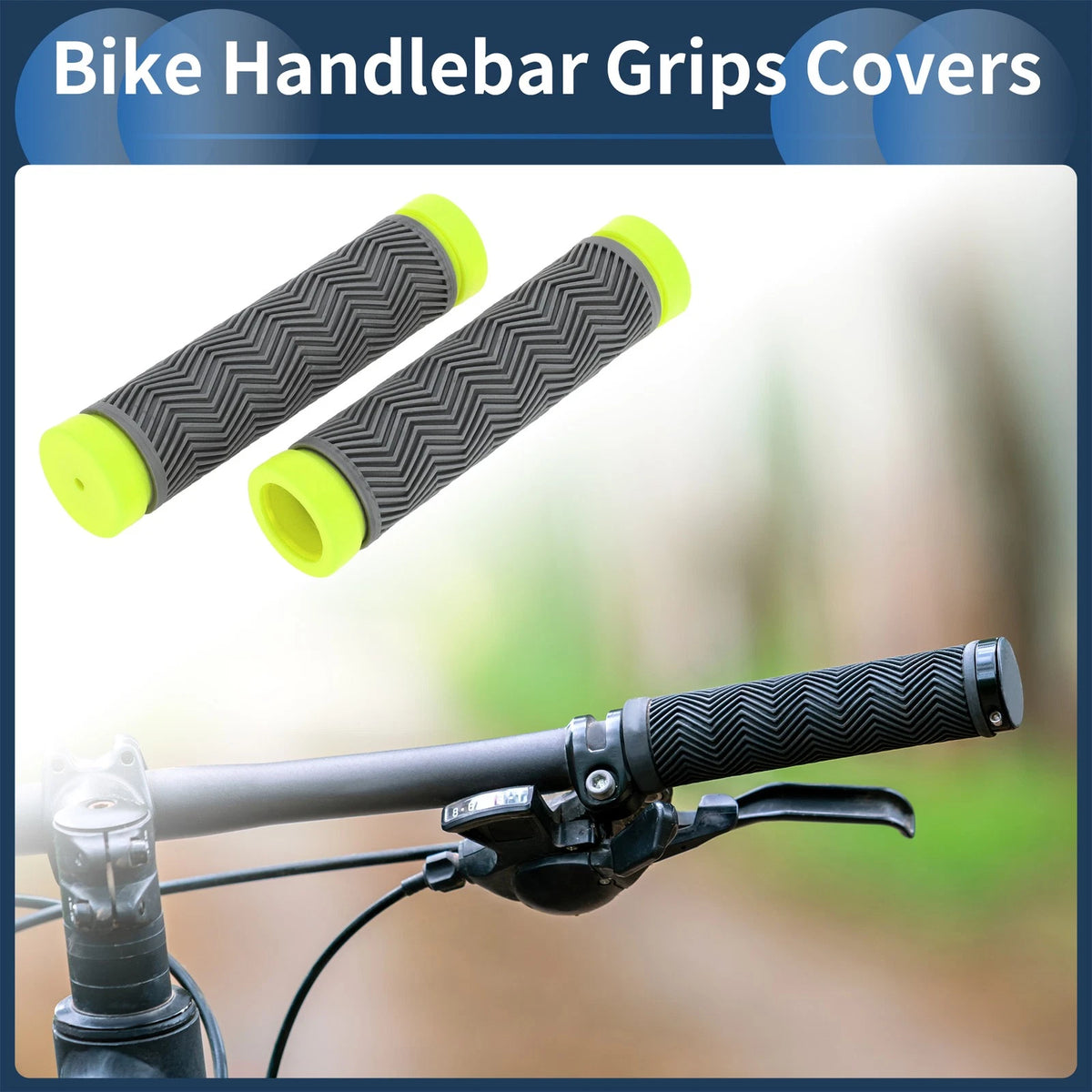 Bike Handlebar Grips Cover 130mm End Grip Protector Rubber Universal Pair