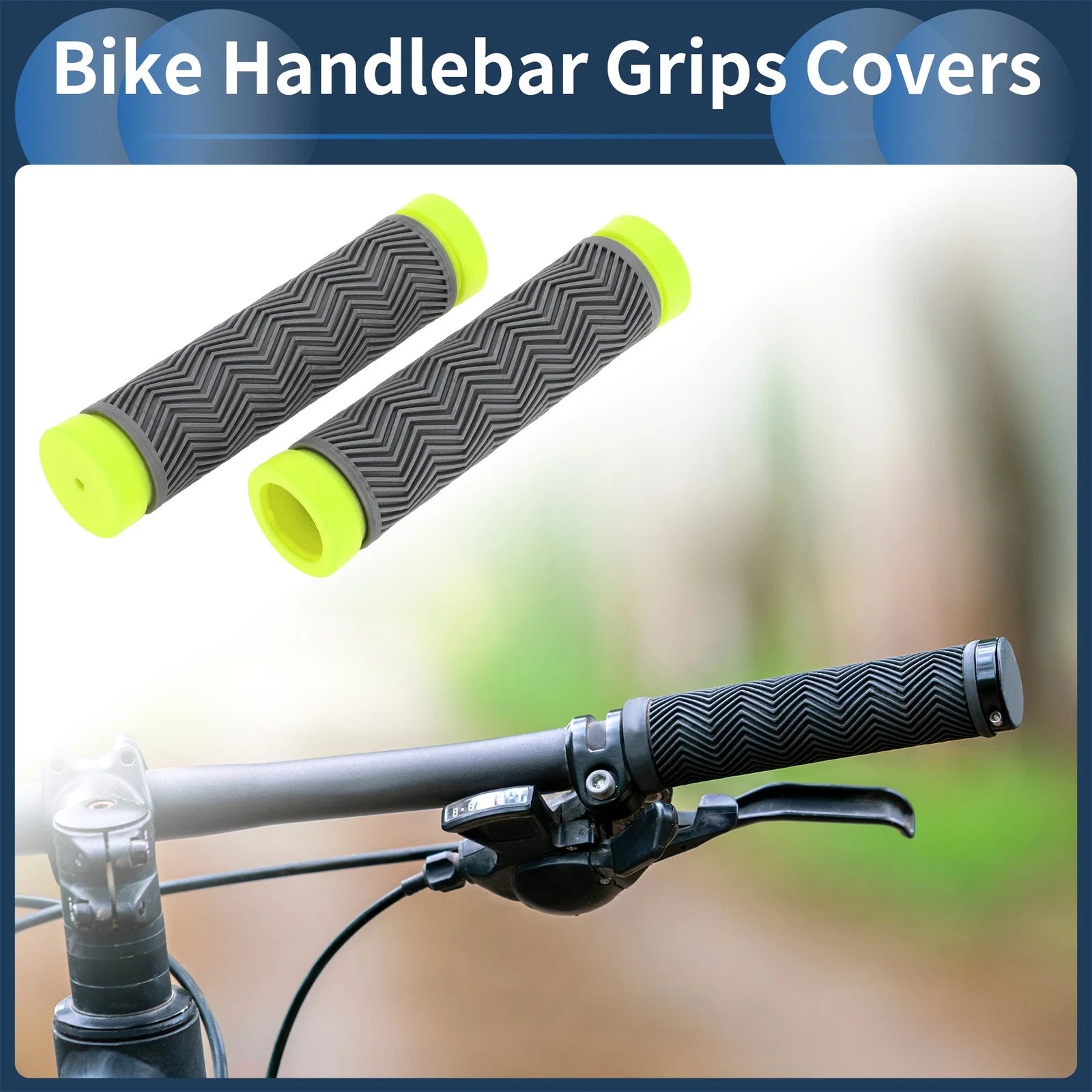Bike Handlebar Grips Cover 130mm End Grip Protector Rubber Universal Pair