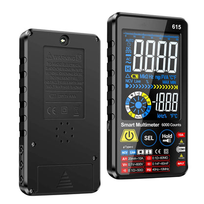 Digital Multimeter Tester for Auto Range 6000 Counts (AC DC Volt Ohm Hz)