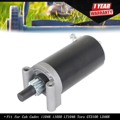 Starter Motor Assembly for Cub Cadet i1046 i1050 LT1046 Toro GT2100 LX468