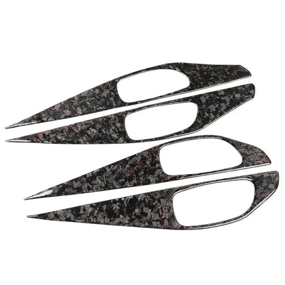 Forged Red Interior Door Handle Panel Cover Trim for Infiniti Q50 Q60 (2014–2020)