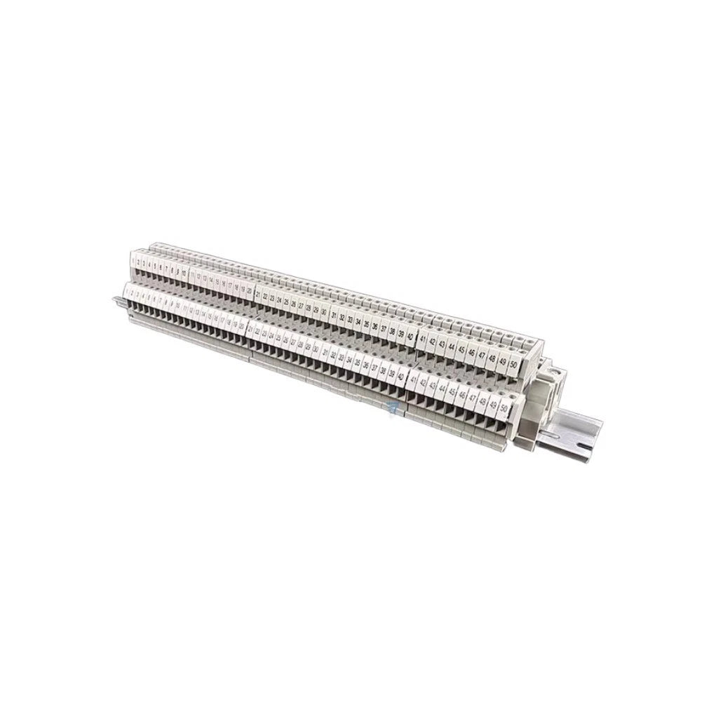 Electrical Wiring Terminal Block for DIN Rail Mount (500V 24A)