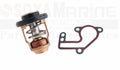 Thermostat with Housing Gasket for Yamaha Outboard 9.9 15F (6E5-12411-10, 682-12414-A1)