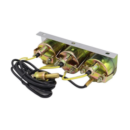 2 Inch Triple Analog Gauge Kit for Vehicle (12V)