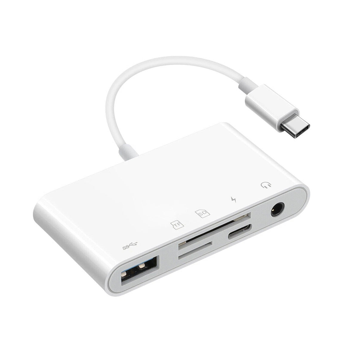 5 in 1 USB-C Memory Card Reader for Type C Phones (USB-C Adapter)