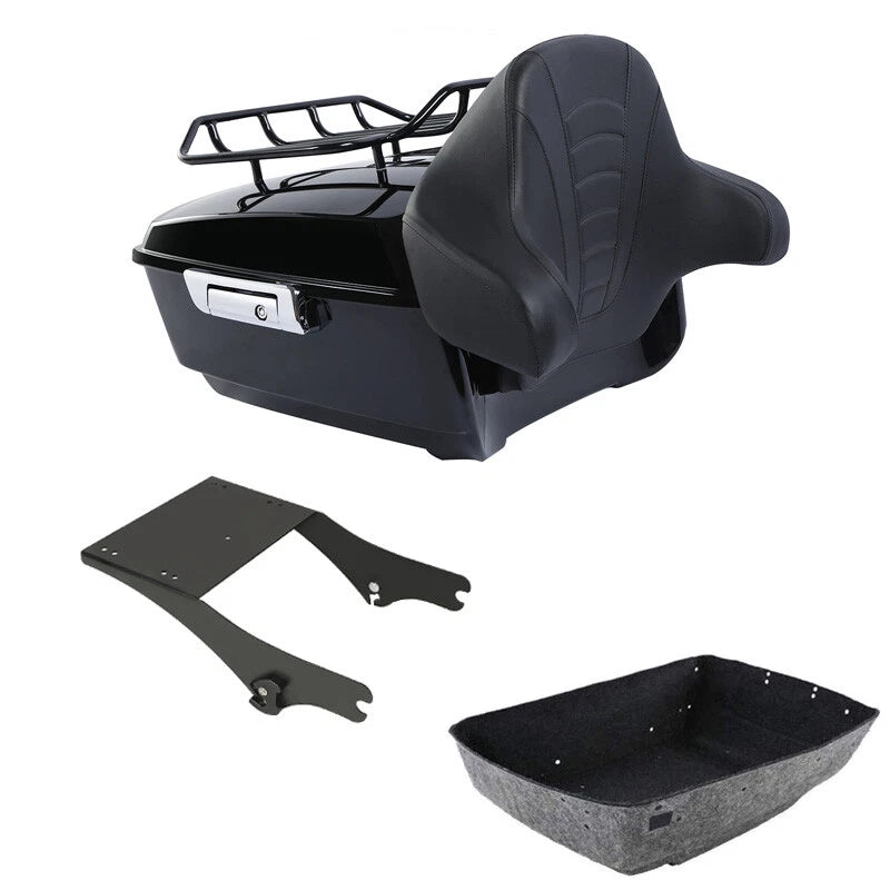 2X King Trunk Backrest Rack for Harley Touring Road Glide (1997–2008)