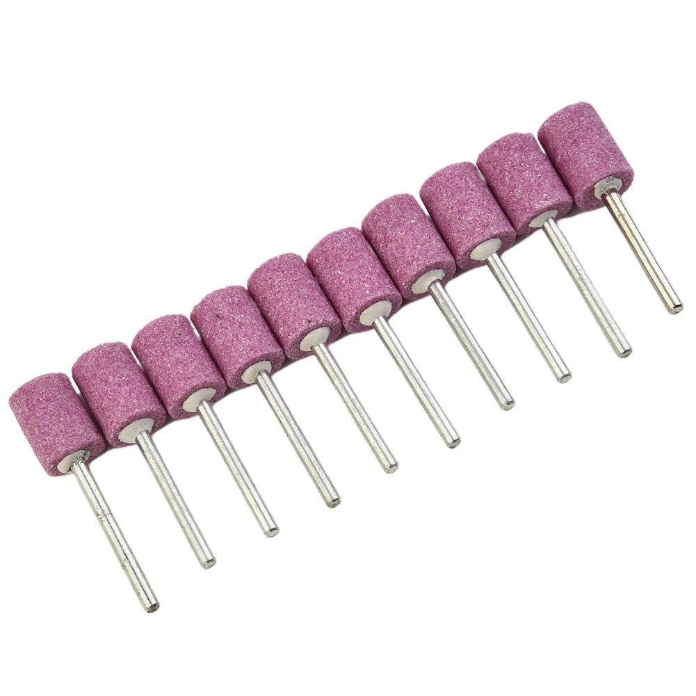 Chrome Corundum Abrasive Mounted Stones 12mm Cylinder