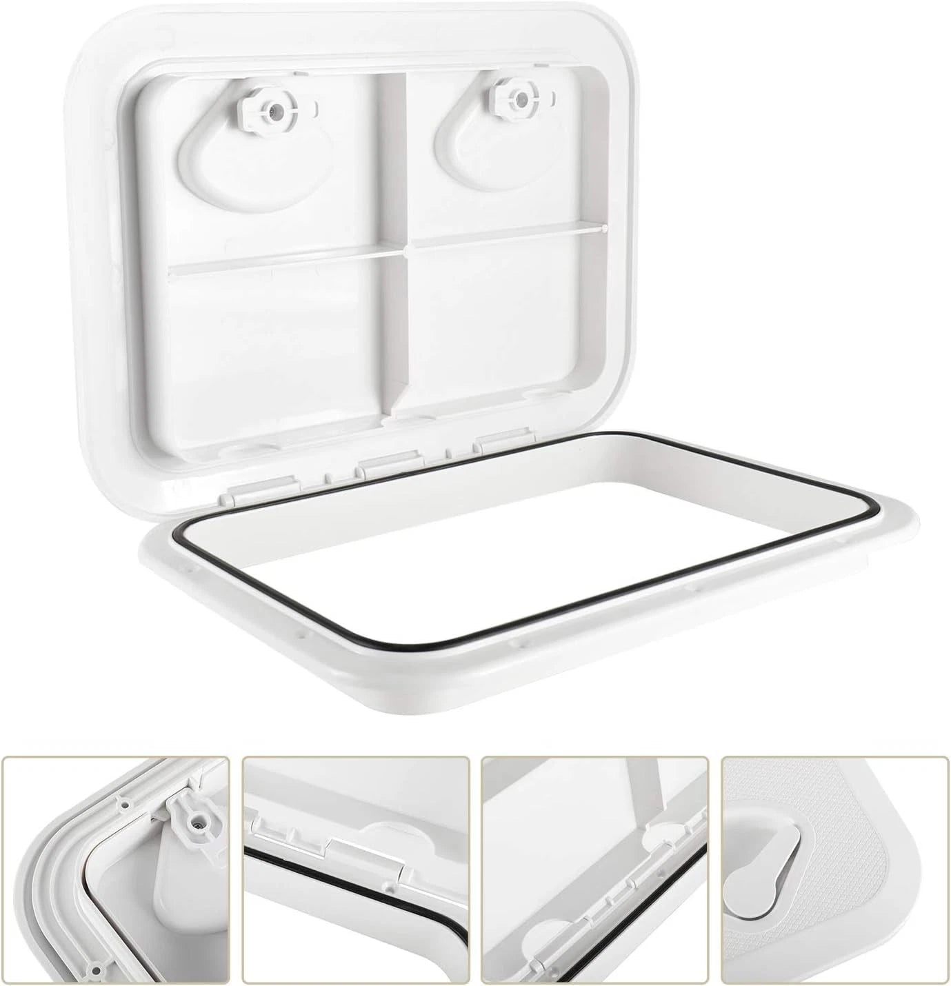 Deck Hatch Access Hatch & Lid for Marine Boat (17-1/4" x 12-3/8")