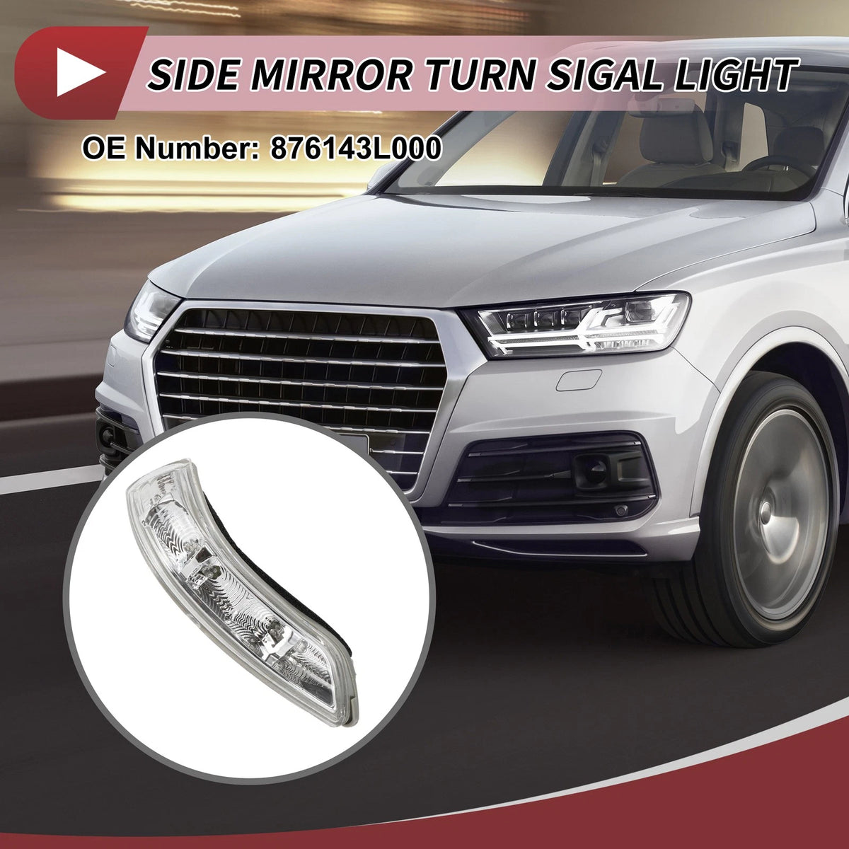 Mirror Turn Signal Light for Hyundai Azera (2006–2010) Right LED