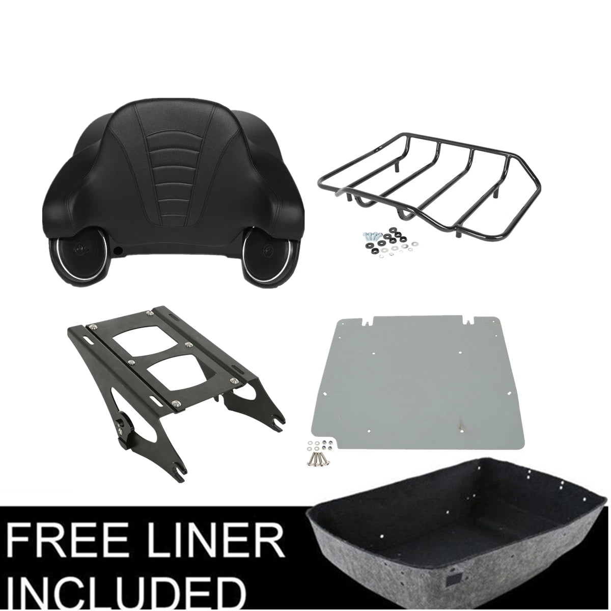 Trunk Mount Rack Speakers Plate for Harley Touring (2014–2025)