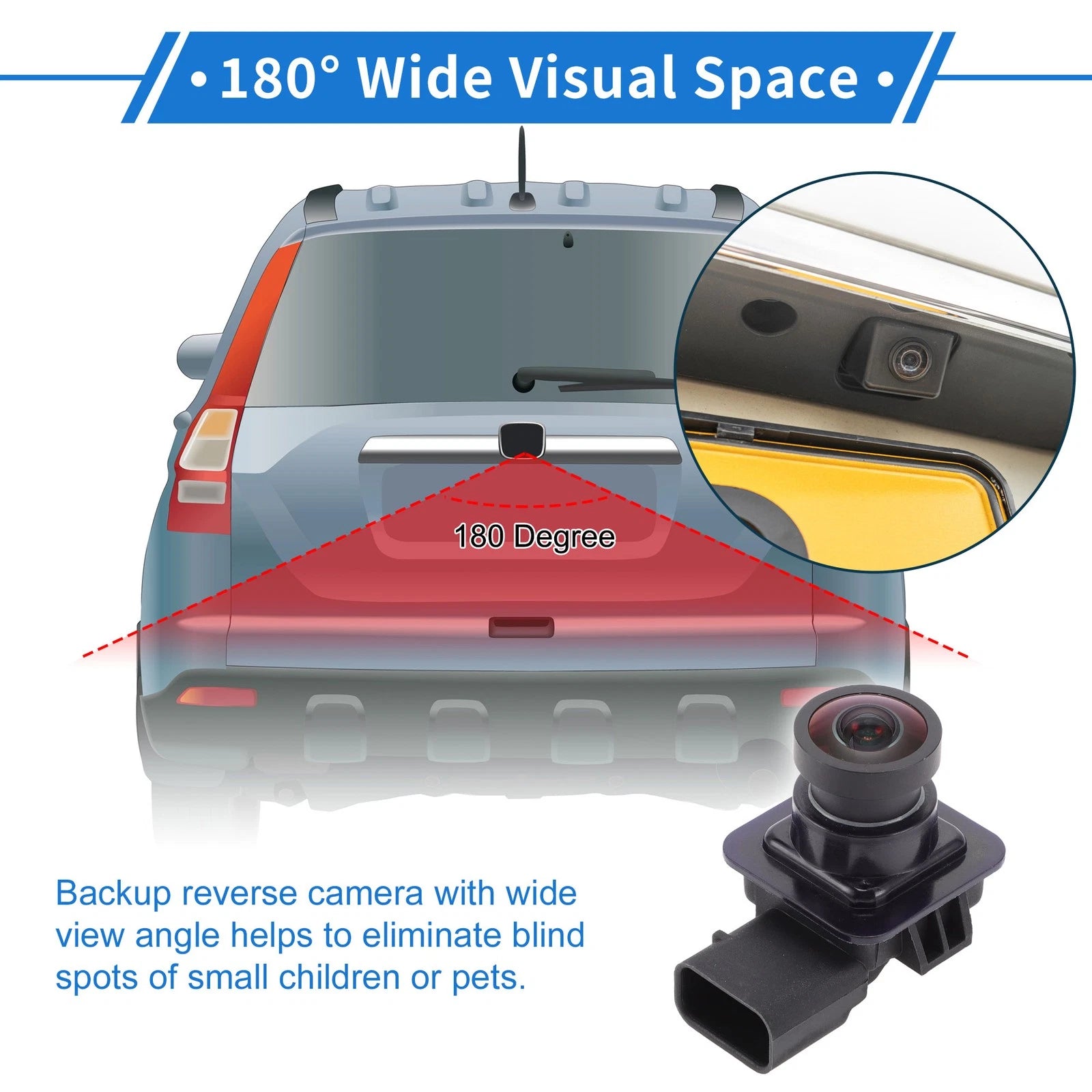 Rear View Camera 120-180° for Ford Flex (2013–2015)