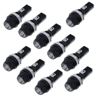 10 Pack Glass Fuse Holders for Motorcycle (Universal)