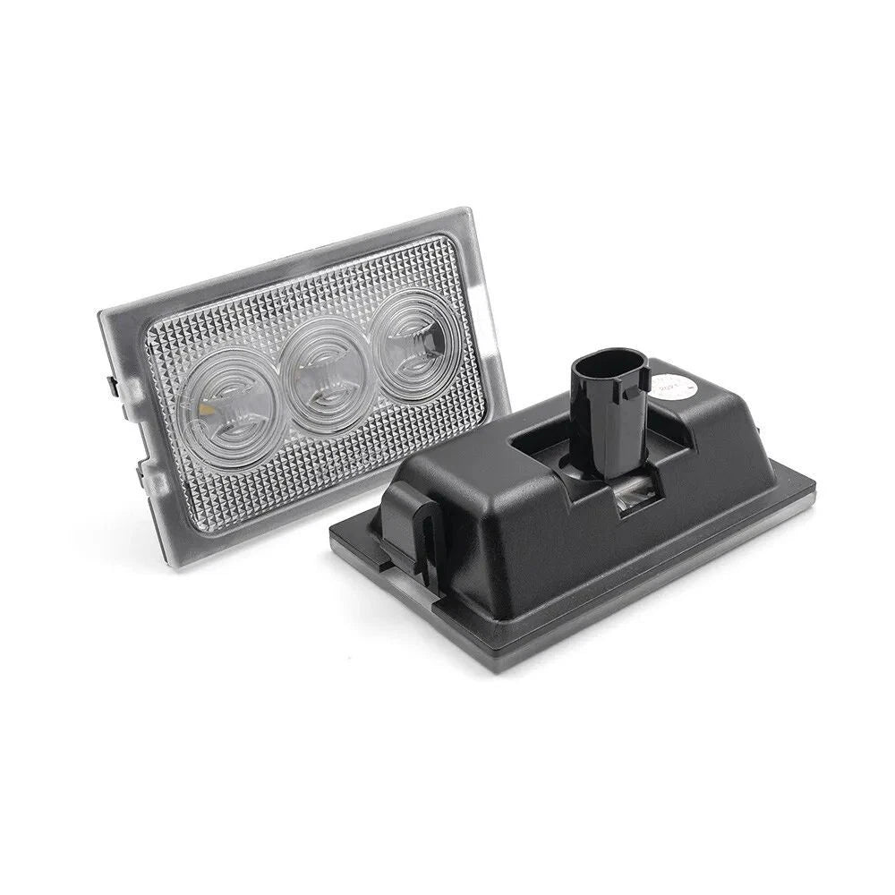 2X White LED License Plate Light for Land Rover LR2/LR3/LR4/RRS (2007–2016)