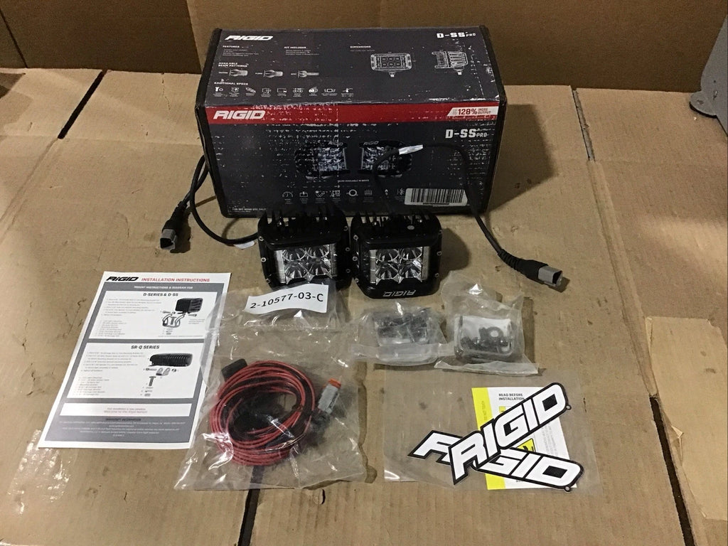 Rigid D-SS Pro Surface Mount Flood Pods Pair 262113 for Rigid D-SS (Open Box)