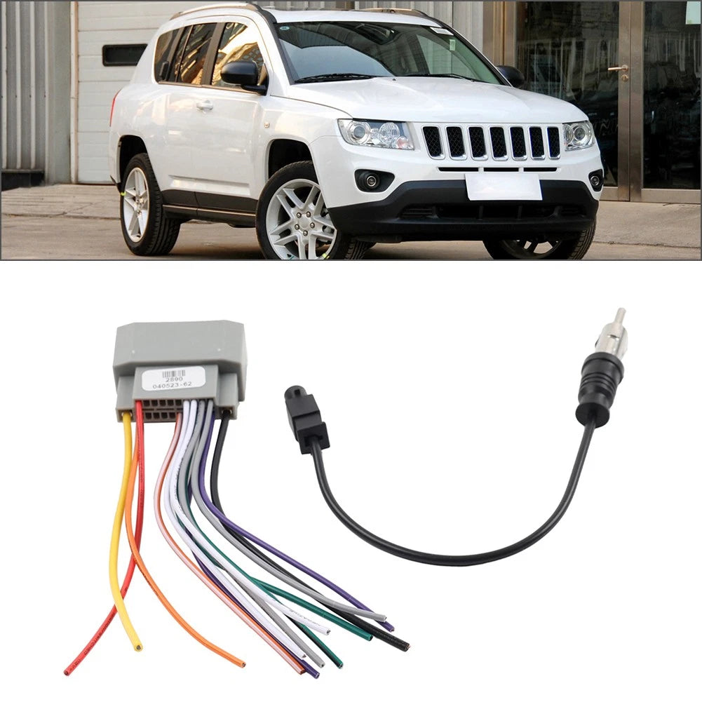 Stereo Radio Cable Adapter Harness for Jeep Liberty Dodge Avenger (2002–2012)