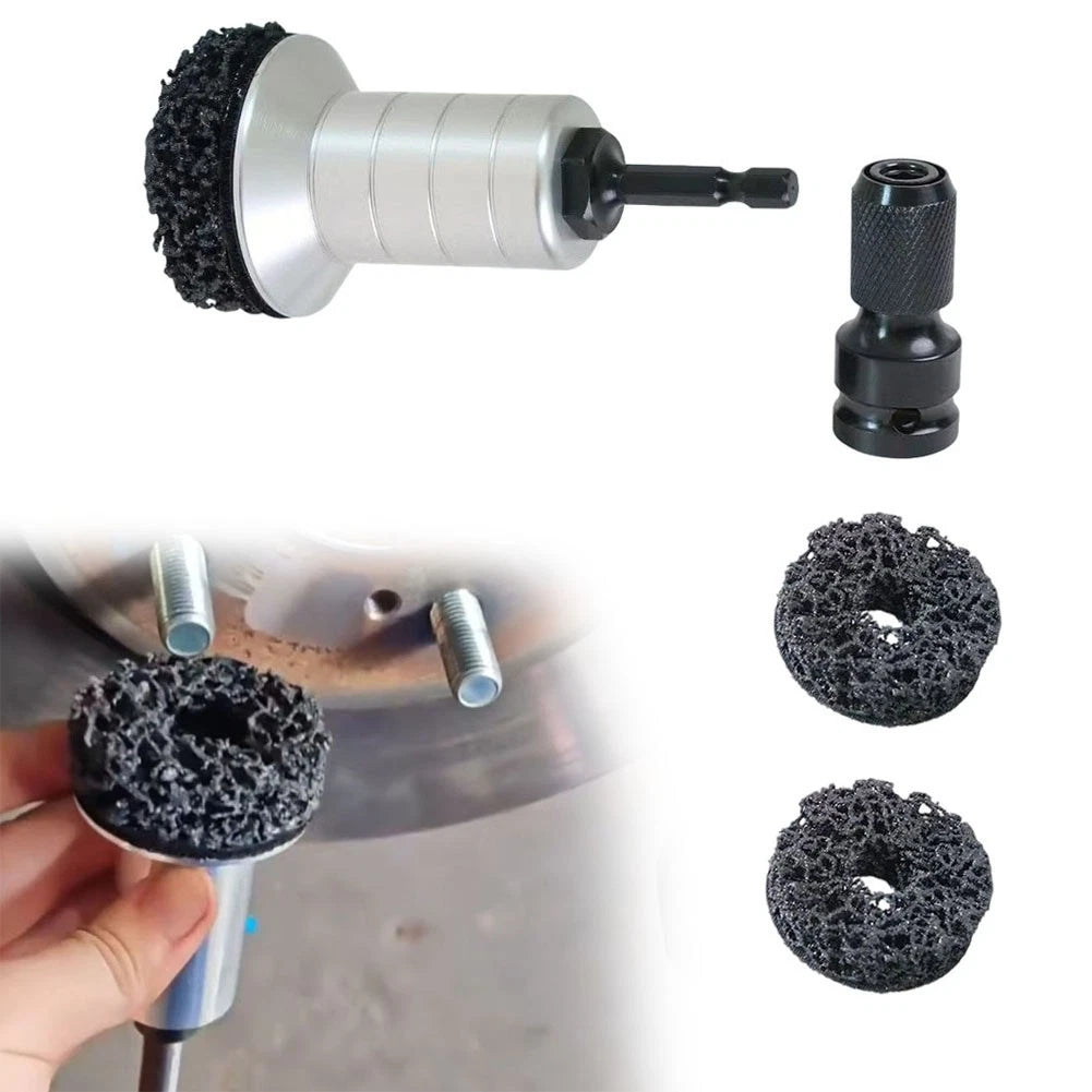 Wheel Hub Cleaning Tool Kit for Impact Wrench 12 Inch Driver Set