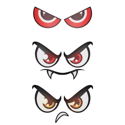 Reflective Eye Patch Set for Lawn Mower (Fun, Cartoon Designs)