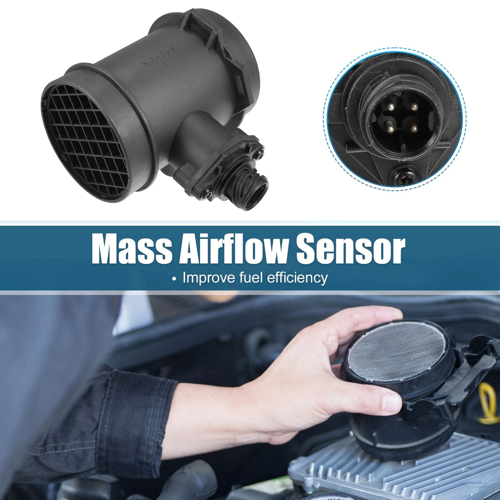 Mass Air Flow Sensor Meter Replacement for BMW 540i (2017–2020)