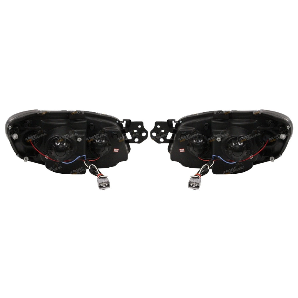 2X Chrome LED Projector Headlights Pair for Subaru Impreza (2005–2007) L+R