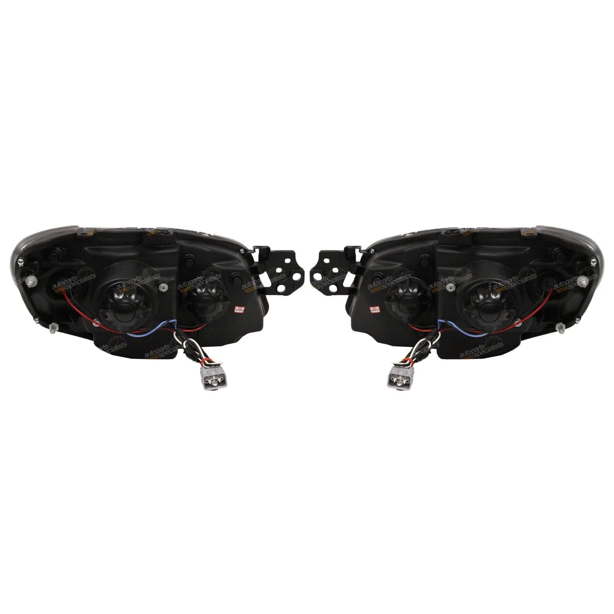 2X Chrome LED Projector Headlights Pair for Subaru Impreza (2005–2007) L+R