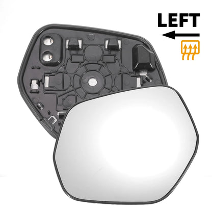 Left Side Heated White Mirror Glass for Honda HR-V (2014–2020)