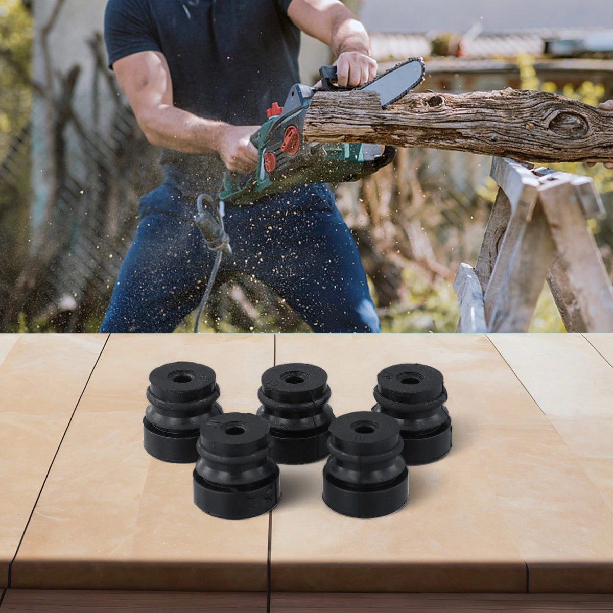 5 Piece Rubber Damping Set for Chainsaw 45CC 58CC