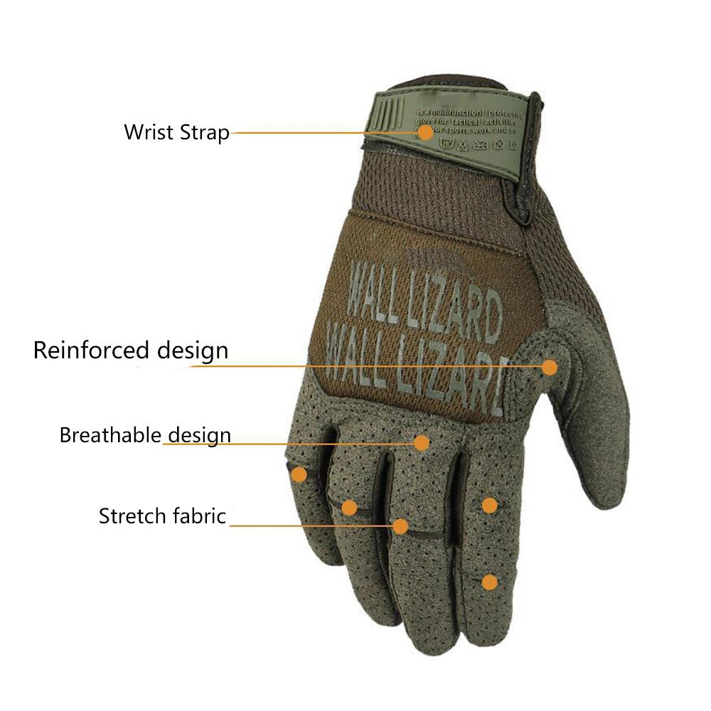 Tactical Motorcycle Gloves for Outdoor Sport Riding - Touchscreen, Anti-slip