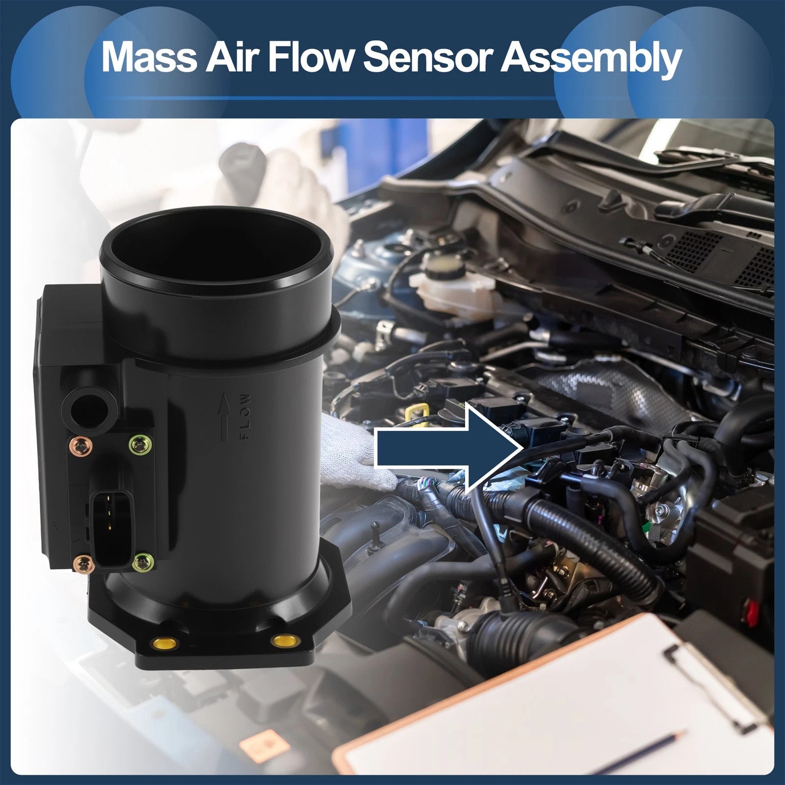 Mass Air Flow Sensor Assembly 226809E005 for Nissan Altima