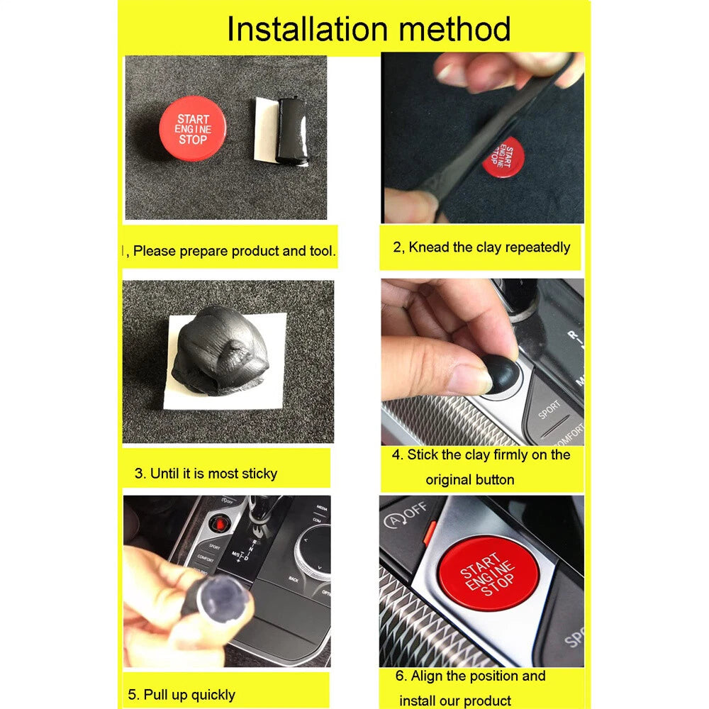 Start Stop Engine Button Switch Cover Red for BMW Z4 G29 X5 G05 X6 G06 X7