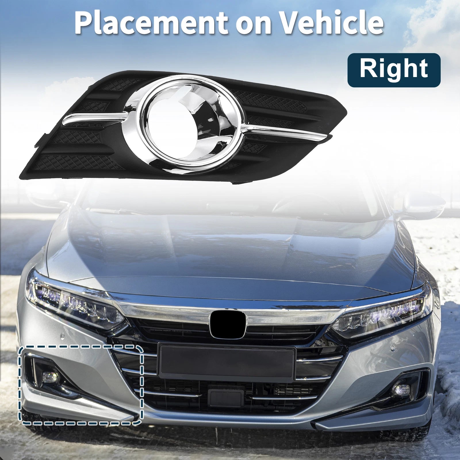 1 Pc Fog Light Grill for Buick Encore (2013–2016) No. 95470237