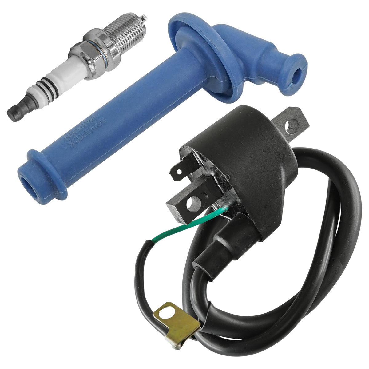 Ignition Coil with Spark Plug and Cap for Honda CRF450R CRF450X (2002–2017)