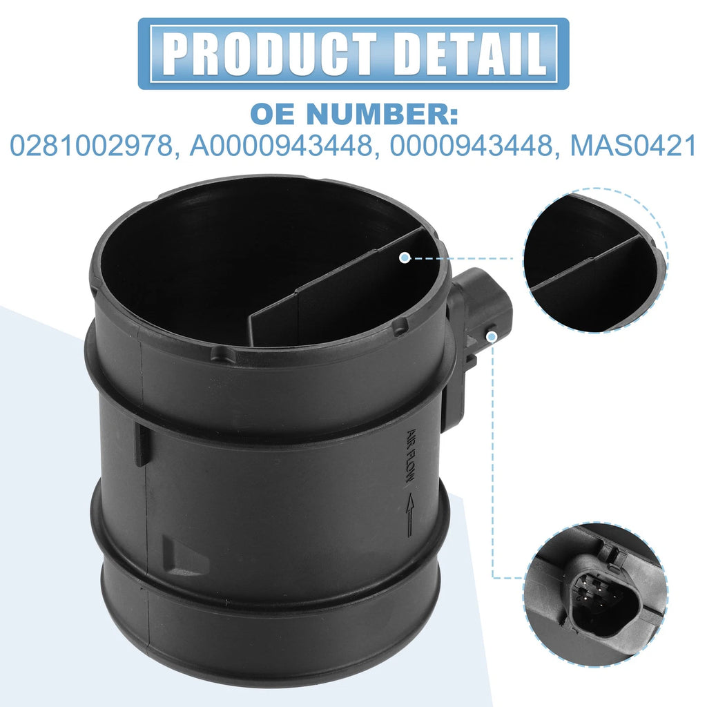 Mass Air Flow Sensor for Saab 9-5 (1998–2009) 0281002912