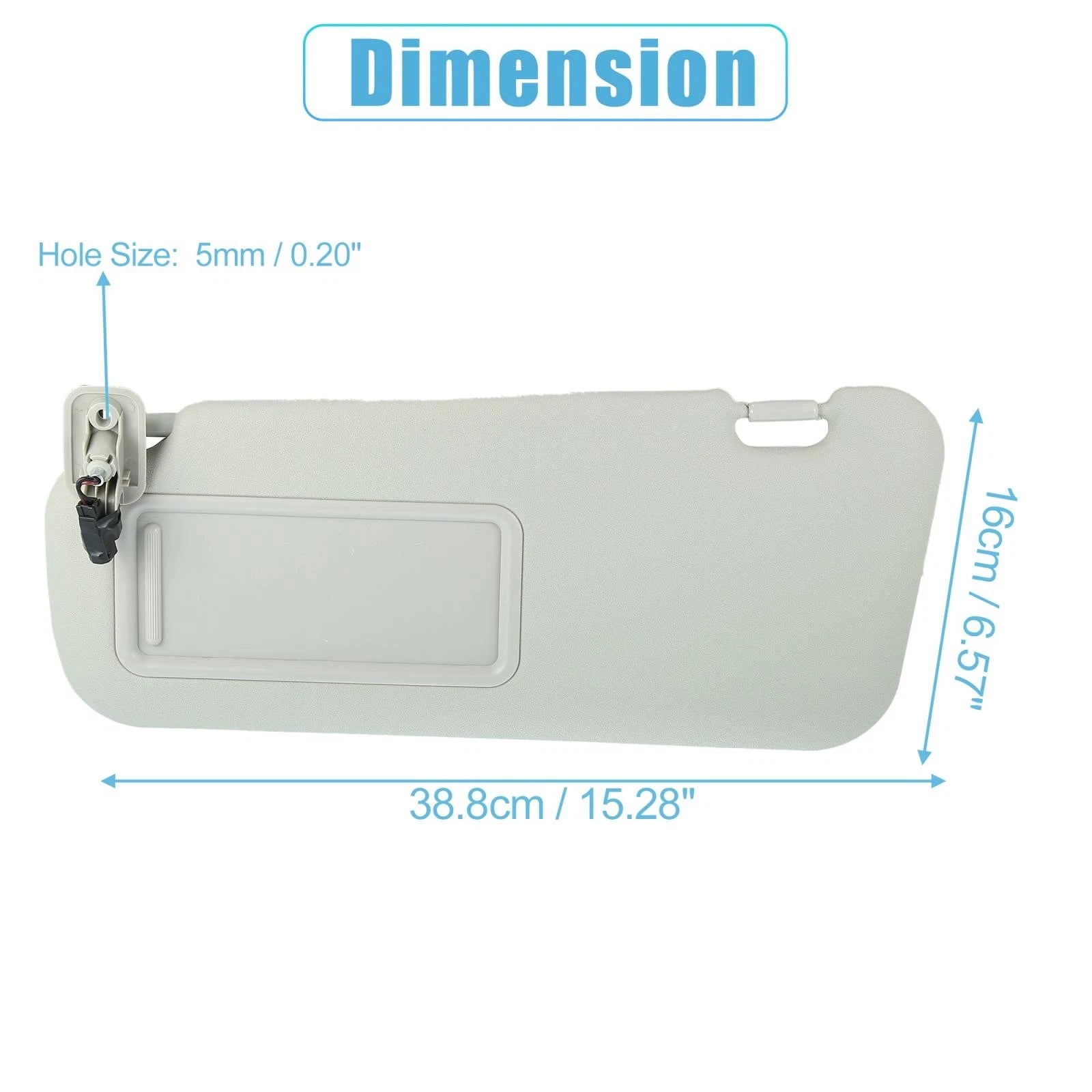 Front Left Sun Visor Replacement for Mazda 3 (2010–2013)