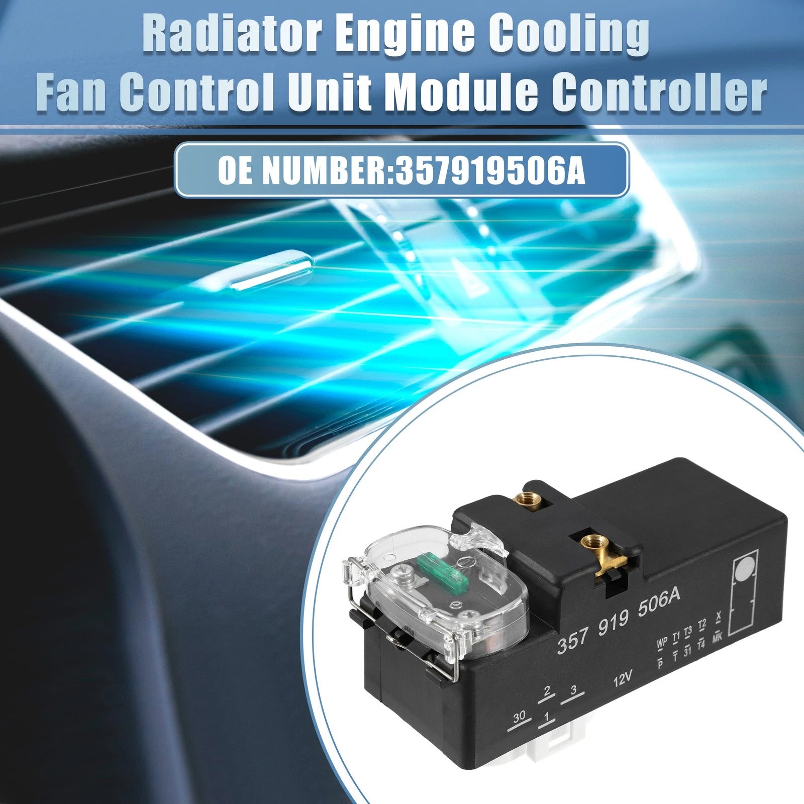 Radiator Fan Control Module OEM Replacement for Volkswagen Jetta Golf (1994–1999)