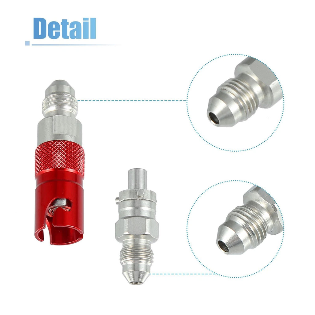 AN3 Quick Release Disconnect Dry Break Coupling Fitting for Brake Hose (Red)