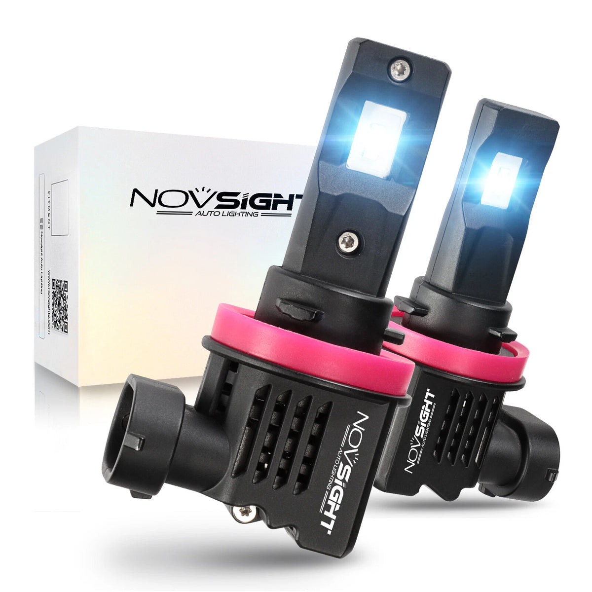 2X H11 LED Headlight Kit for NOVSIGHT (10000LM, 6000K)