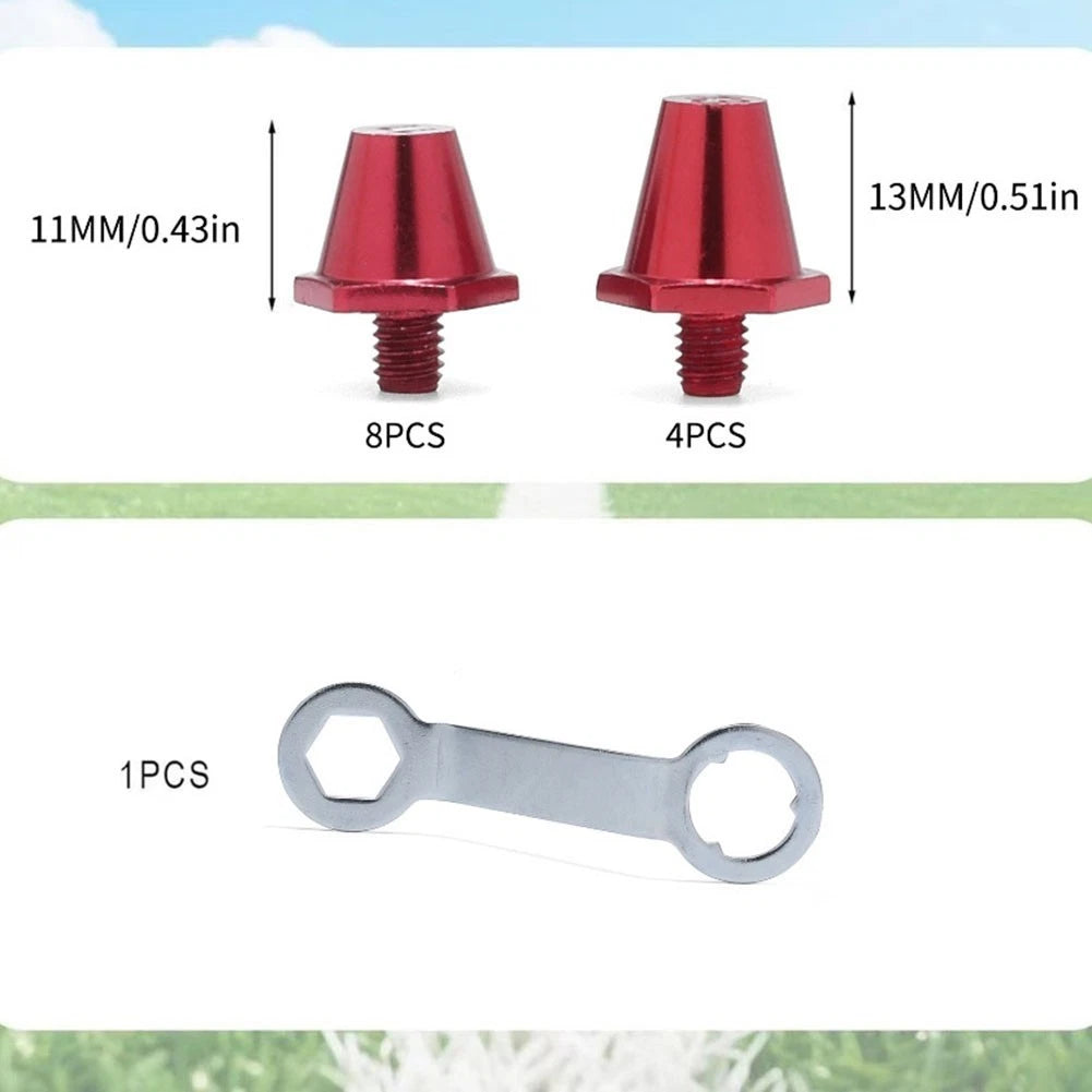 Set of 4 Rugby Boot Studs for Stable Traction (Lightweight)