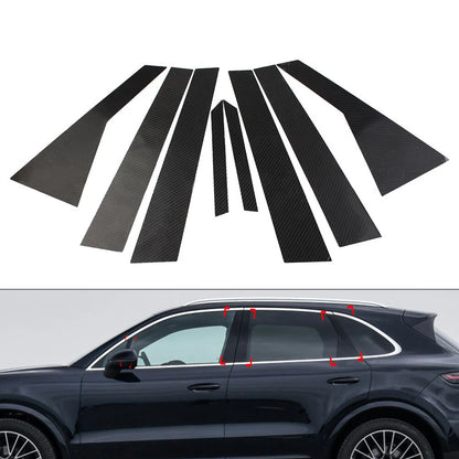 Set of 8 B Pillar Post Cover Trim for Porsche Cayenne (2018–2021)