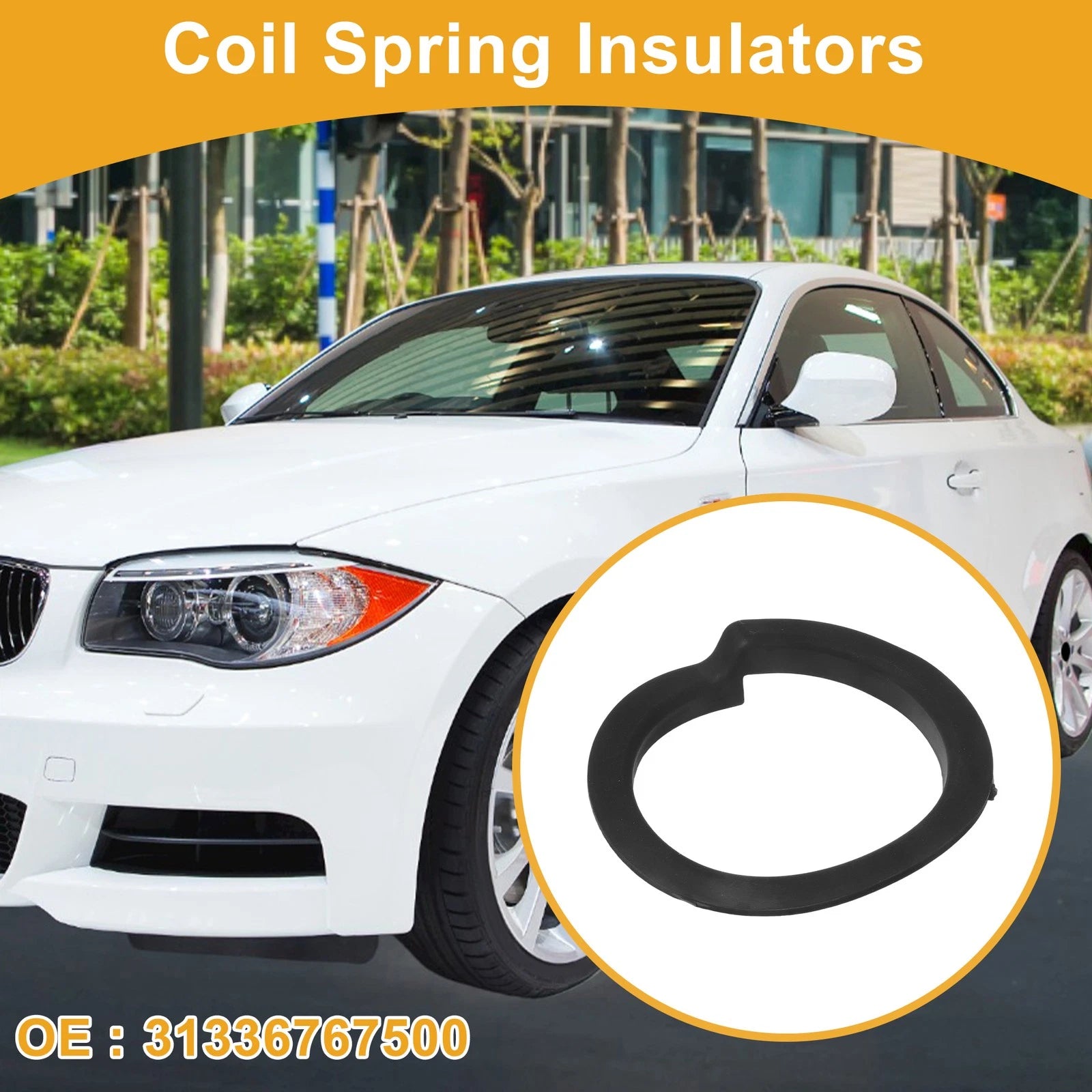 Coil Spring Insulator Upper OEM Rubber for BMW 135i (2008–2013)