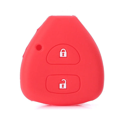 2 Button Silicone Remote Key Cover for Toyota Corolla Rav4 Yaris Avensis Prado