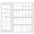Boat Registration Decals A-Z Letters & 0-9 Numbers (White)