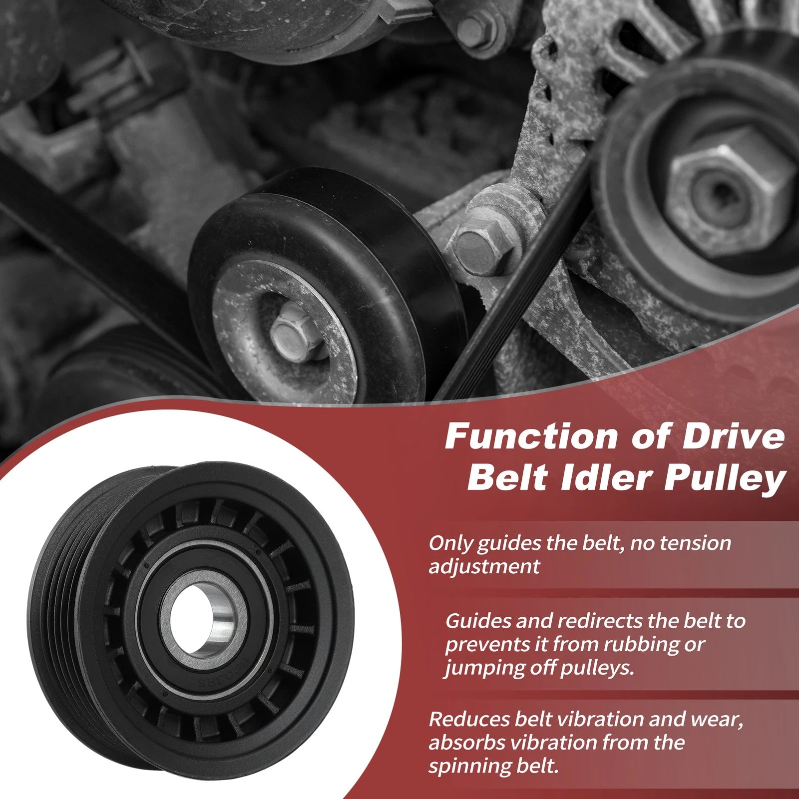Accessory Drive Belt Idler Pulley Replacement for Chevrolet Silverado (1999–2006)