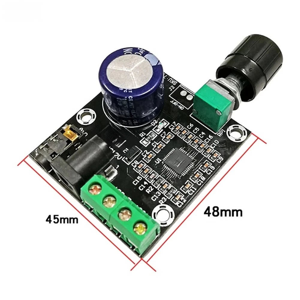 2X PAM8610 Audio Amplification Board 2x15W Output 48mm x 45mm PCB Size