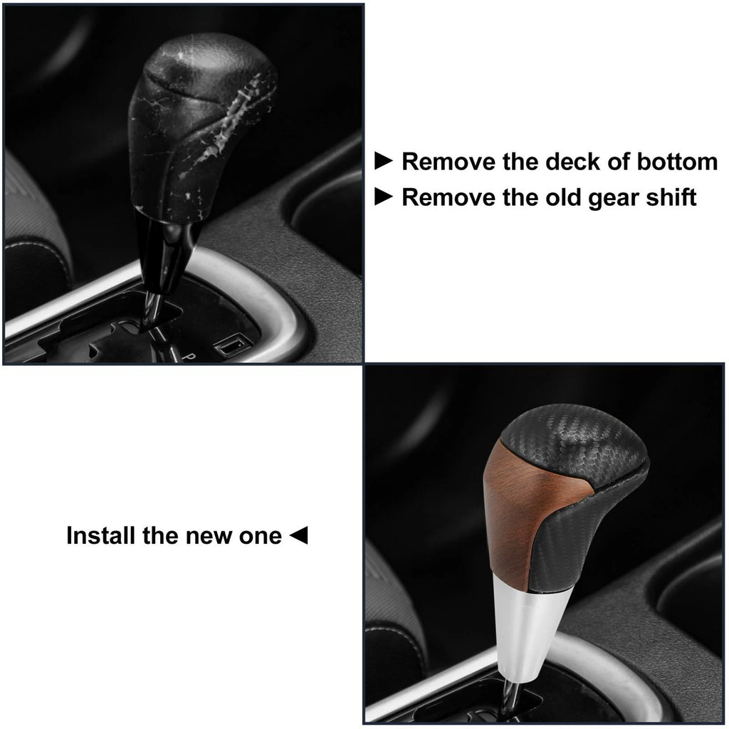Automatic Gear Shift Knob Replacement for Toyota (Carbon Fiber Wood) (2010–2018)
